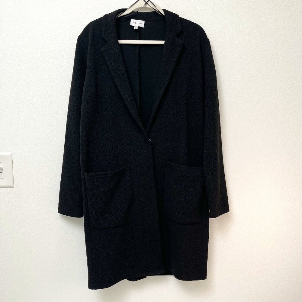 Anthropologie Harlyn Longline Long Blazer Jacket Women's Medium